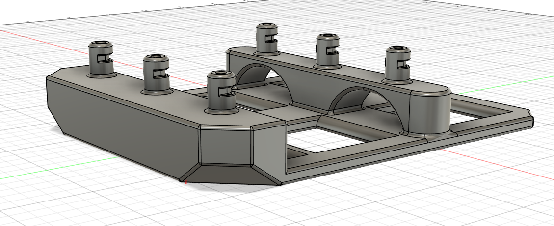 German Web Mount (Bundeswehr) to MOLLE II 2x2 Adapter